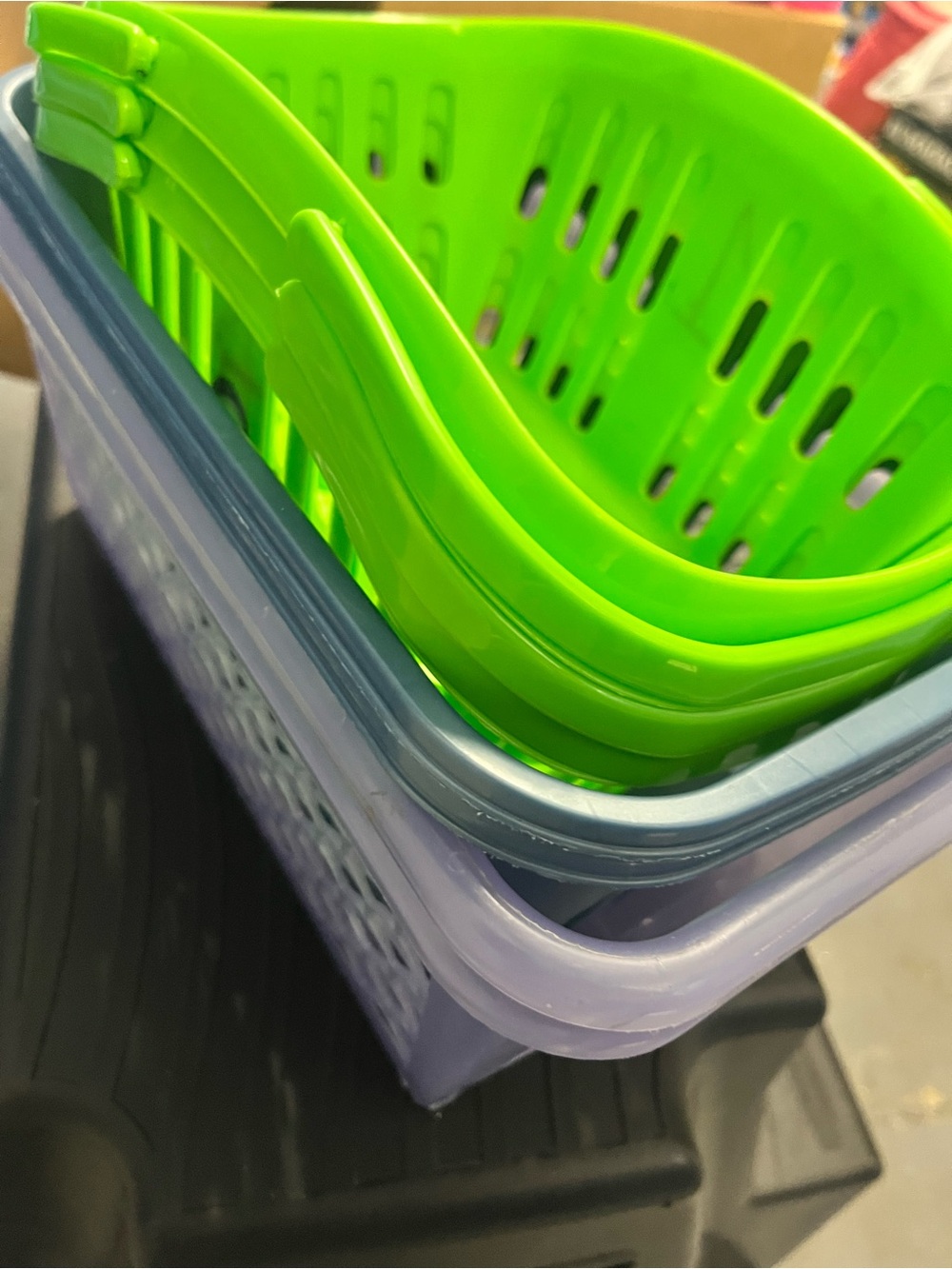 Mixed Set of Plastic Baskets